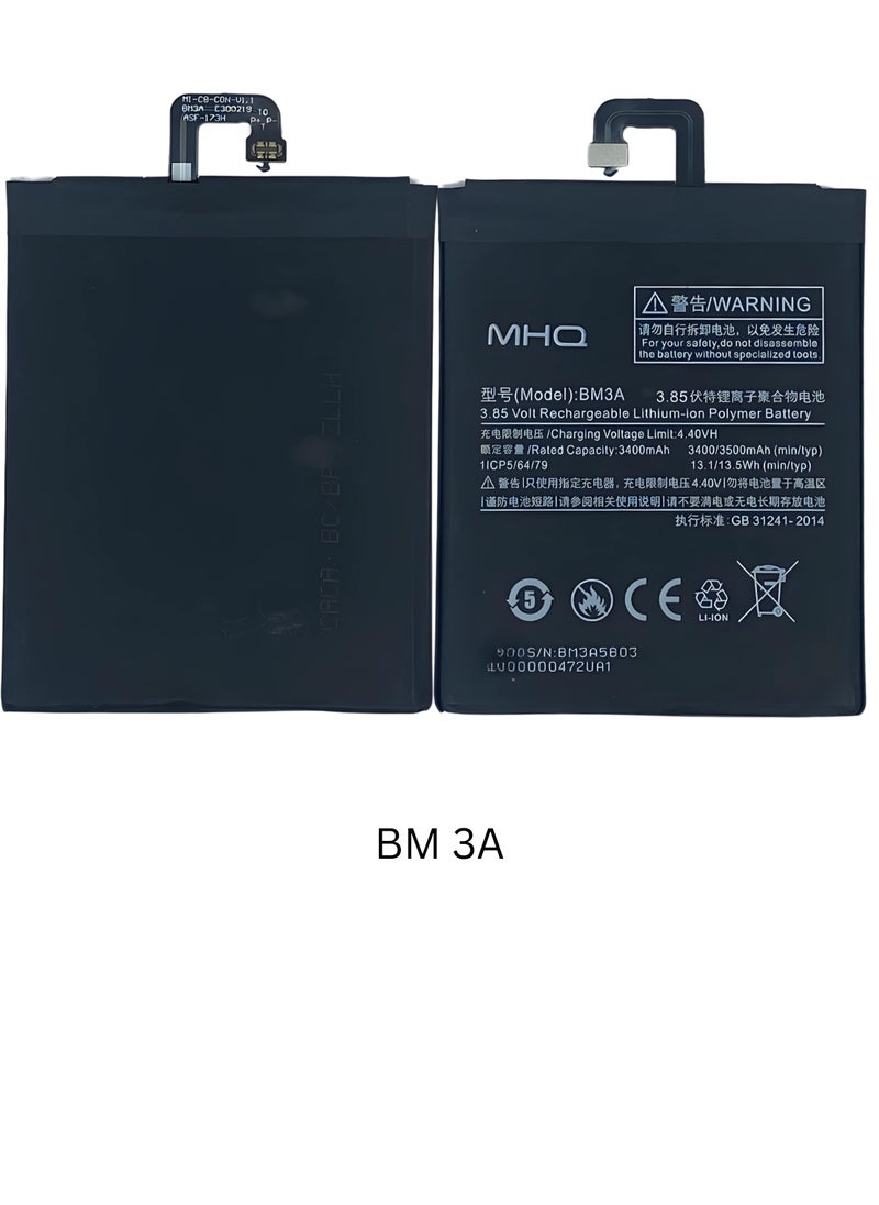 M.H.Q BM 3A Xiaomi Mi Note 3 (BM3A) Battery High Quality  - Image 3