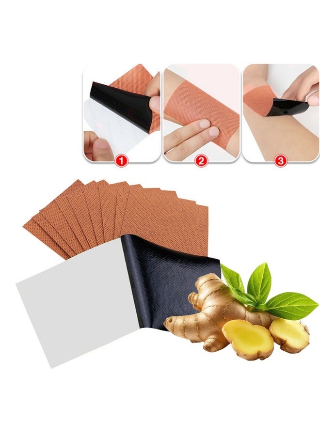 لاصق عشبي بالزنجبيل لتخفيف الآلام والاسترخاء وتنقية الجسم مناسب للرقبة والظهر والمفاصل - Image 4