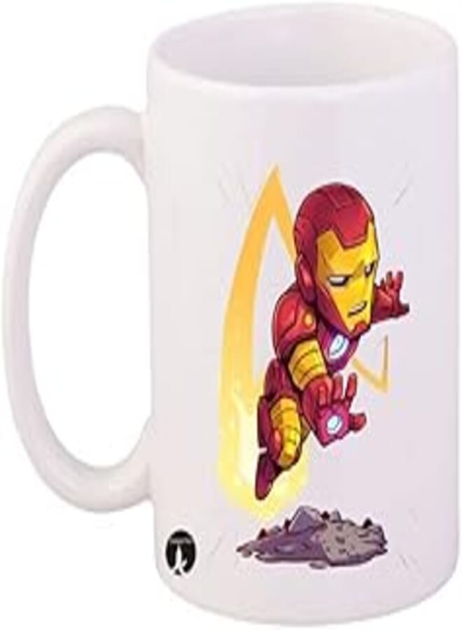PRINTED Design/Iron Man/Mug White Red Yellow 11ounce