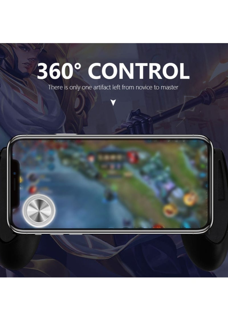 Game Joystick Rocker, Suction Up Touch Screen Controller, Sensitive Round Game Joystick Mobile Phone Rocker, High Quality Metal Button Controller For Tablet Android Iphone, (1pc, Black) - Image 3