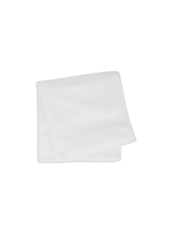 The Bros 500 GSM Terry 100% Cotton Bath Towel 70 x 140 cms, Lightweight and Highly Absorbent Towels for Bathroom, Travel, Spa, and Hotel (Set of 2, White) - Image 4