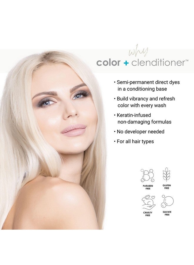 KERACOLOR Keracolor Clenditioner PLATIUM Hair Dye - Semi Permanent Hair Color Depositing Conditioner, Cruelty-free, 12 Fl. Oz. - Image 2