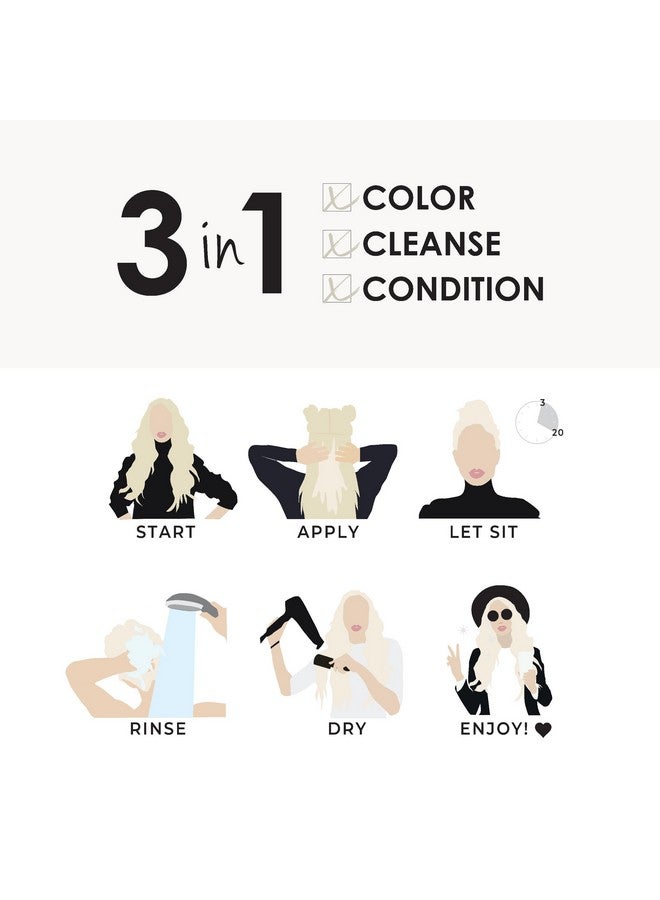 KERACOLOR Keracolor Clenditioner PLATIUM Hair Dye - Semi Permanent Hair Color Depositing Conditioner, Cruelty-free, 12 Fl. Oz. - Image 3