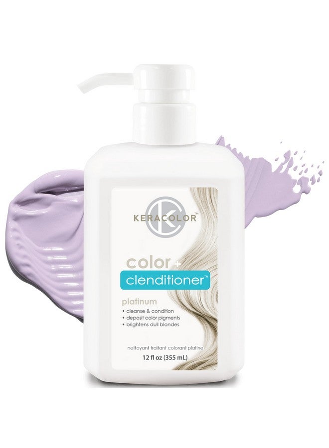 KERACOLOR Keracolor Clenditioner PLATIUM Hair Dye - Semi Permanent Hair Color Depositing Conditioner, Cruelty-free, 12 Fl. Oz. - Image 1