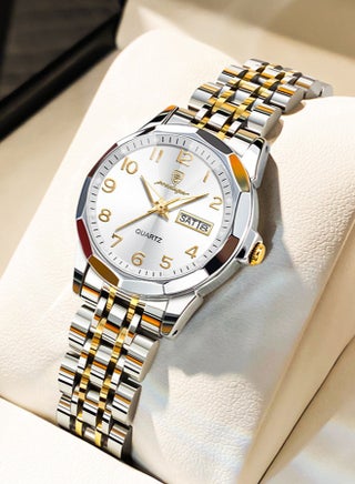 Watches for Women Stylish Stainless Steel Water Resistant Quartz Analog Watch