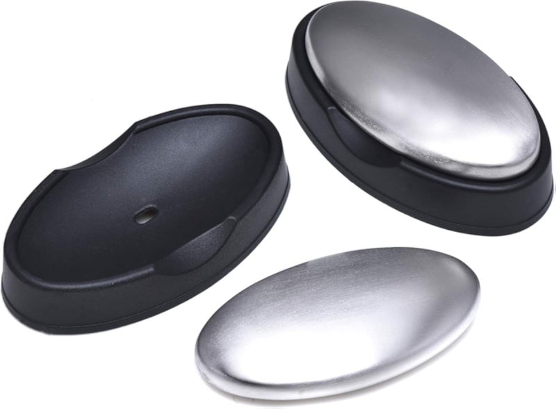 TDOCK 2 Pack Stainless Steel Soap Bar Magic Hand Odor Absorber Remover