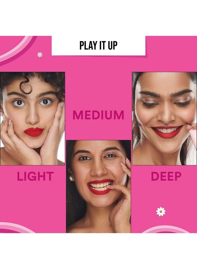 SUGAR POP لون شفاه مطفي - 01 فلفل حار (أحمر كرزي) - 1.6 مل - يدوم حتى 8 ساعات ل أحمر شفاه أحمر للنساء ل غير جاف، مقاوم للبقع، يدوم طويلاً - Image 5