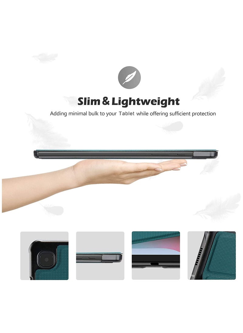 Procases - Galaxy Tab S6 Lite 10.4 Case 2022 2020 with Stylus Holder, Slim Stand Protective Folio Case Smart Cover for Galaxy Tab S6 Lite 10.4 Inch SM-P613 P619 P610 P615 -Teal - Image 1