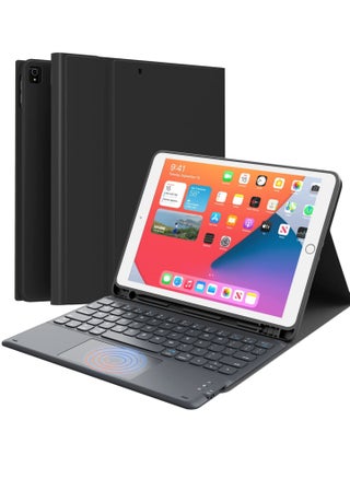 iPad Keyboard 9th Generation, Keyboard for iPad 8th Generation/7th Gen 10.2 Inch, Smart Trackpad, Detachable Wireless with Pencil Holder, Flip Stand Keyboard Case for iPad 9th/8th/7th Gen 10.2”, Black - pzsku/Z9F30418A94AA82A302BBZ/45/_/1700376998/31c78cdd-3804-4171-aefa-a9c4c7bf4a31