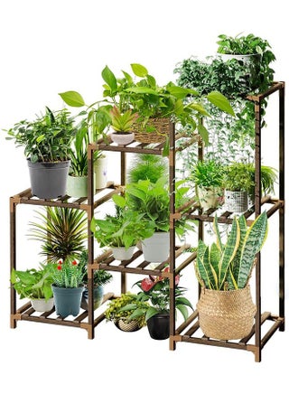 Plant Stands for Indoor Plants, Wood Outdoor Tiered Plant Shelf, Unique design in placing 7 plant pots at least, durable and sturdy,easy to assemble - pzsku/Z9F3058304E3E83BED984Z/45/_/1723688247/a3235c3a-dcd3-4ab1-9a25-2f96b3ce8a4f