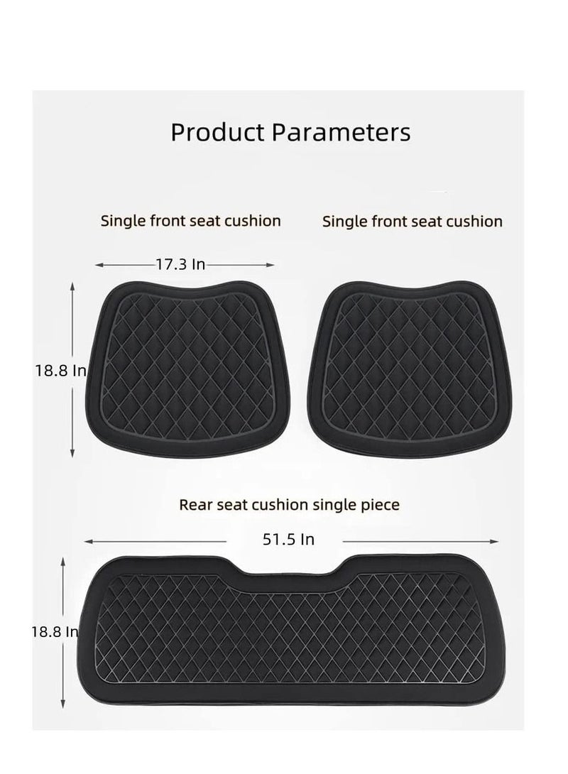 Excefore Cooling Breathable Car Seat, 3D Decompression Car Seat, Improve Driving View Car Seat, Suitable for Car, Truck, Office Chair (Black) - Image 2