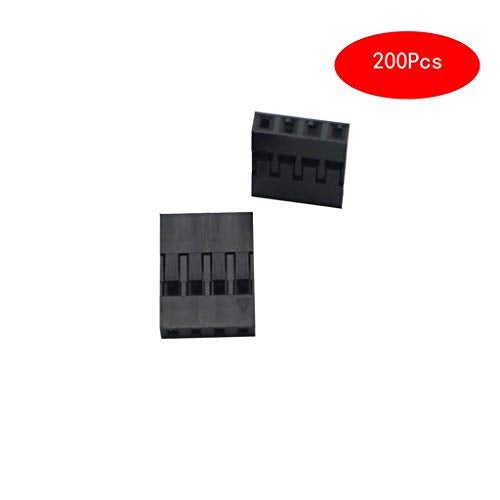 Raogoodcx 200pcs 2.54mm 1x4p Dupont Connector Housing Female for Dupont Cable and Jumper Wire - Image 2