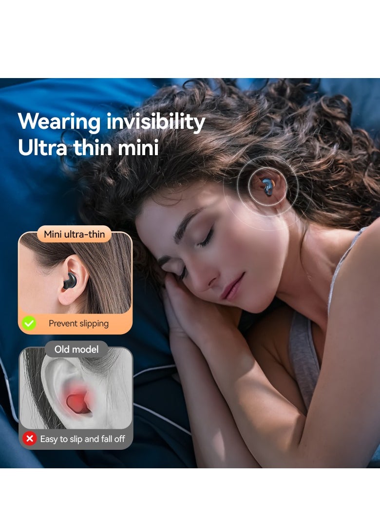 Generic - 2025 New Sleep Bluetooth Earbuds – TWS Mini Wireless In-Ear Headphones, Noise Cancelling, Pressure-Free for Side Sleepers, Long Battery Life (58 Hours), 6 Hours Playback, Smart LED Power Display - Image 1
