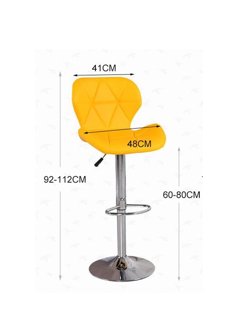 Generic - Bar Chairs Swivel Height Adjustable Bar Stools PU Leather Padded Breakfast Barstools - Image 1