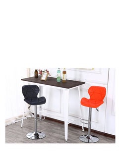 Generic Bar Chairs Swivel Height Adjustable Bar Stools PU Leather Padded Breakfast Barstools  - Image 4