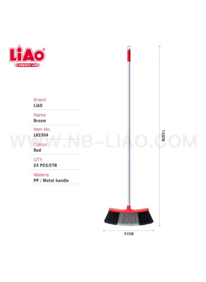 Liao ممسحة LIAO LK2304 بمقبض معدني بطول 130 سم ورأس ممسحة متين، عبوة من 6، ممسحة داخلية خفيفة الوزن مضادة للغبار للاستخدام المنزلي والتجاري، شعيرات قوية لتنظيف الأرضيات، تصميم سهل الإمساك - Image 5