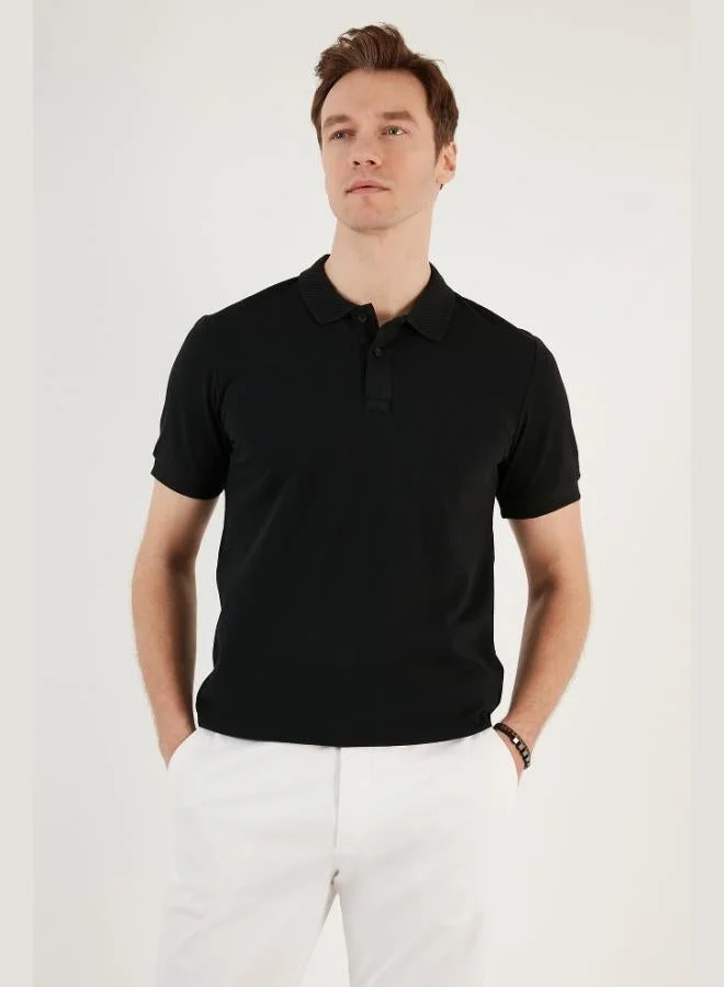 Buratti Buratti Cotton Regular Fit Button-Down Polo Collar T-Shirt Men's POLO COLLAR T-SHIRT 5902739