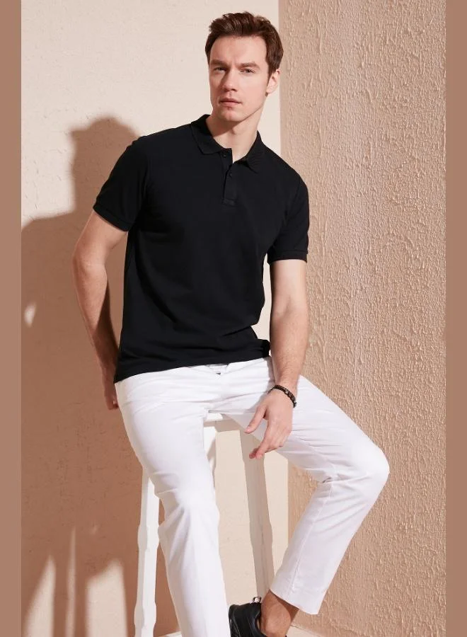 Buratti Buratti Cotton Regular Fit Button-Down Polo Collar T-Shirt Men's POLO COLLAR T-SHIRT 5902739