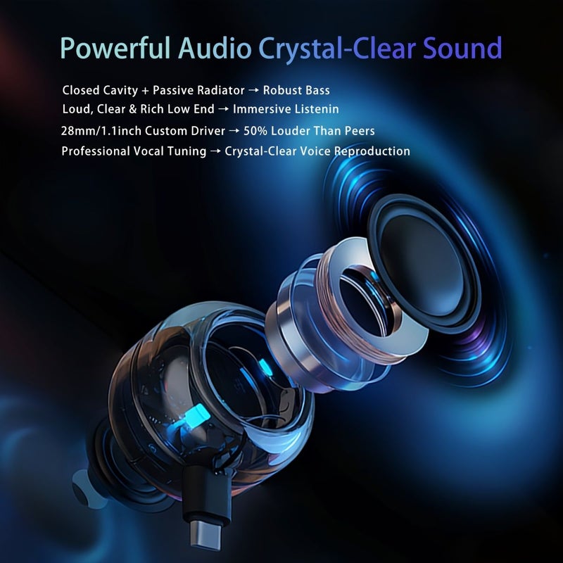 Mini Portable Speaker Transparent Black Type-C Plug and Play for Smartphones Tablets Computers - Image 5