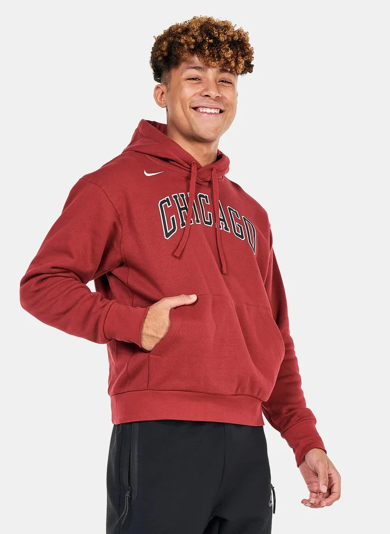 Nike Men's Chicago Bulls City Edition NBA Pullover Hoodie