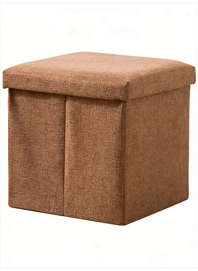 CKIKH Storage stools, folding storage footstools, soft cushioned chairs for dormitories and living rooms, multi-functional space-saving storage toy boxes, and storage boxes for bedrooms and hallways. - Image 1
