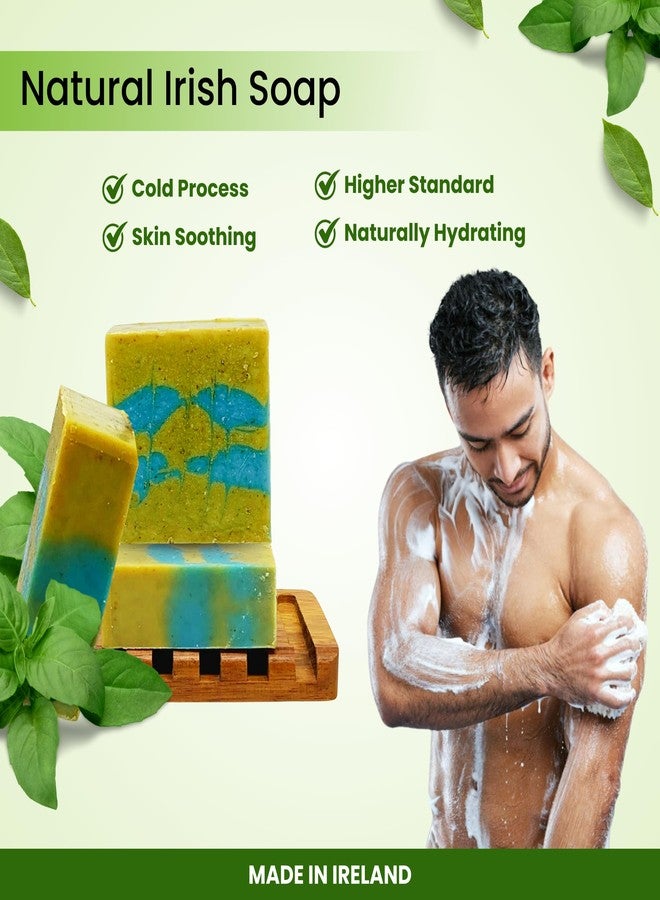 The Black Stuff All Natural Bar Soap for Men Handmade Cold Process Soaps with Organic Ingredients and Essential Oils - Mens Soap for Daily Use, Dogs Bay Beach Body Soap - Image 5