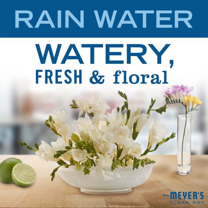 MRS. MEYER'S CLEAN DAY Foaming Hand Soap Concentrated Refills, 4 Concentrated Refills (2 Fl. Oz each), Rain Water Scent, Makes 40 Fl. Oz. of Foaming Soap Total - Image 2
