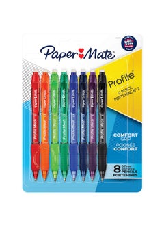 Paper Mate Profile Mech Mechanical Pencil Set 0.7Mm 2 Pencil Lead Great For Home School Office Use Assorted Barrel Colors 8 Count  - Image 2