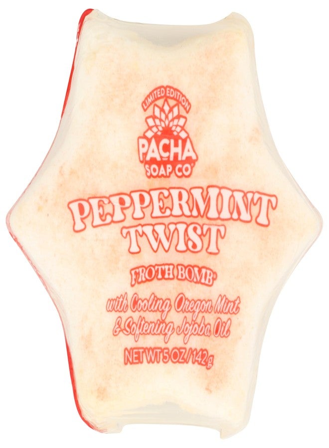 Pacha Soap Co Pacha Soap Peppermint Twist Froth Bomb, 5 Oz - Image 1