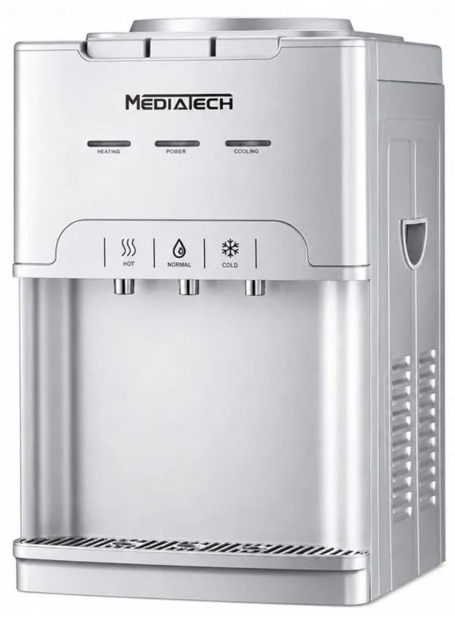 Media Tech Midea Tech Office Water Cooler – 3 Taps, MT-WD2535D Grey - Image 1