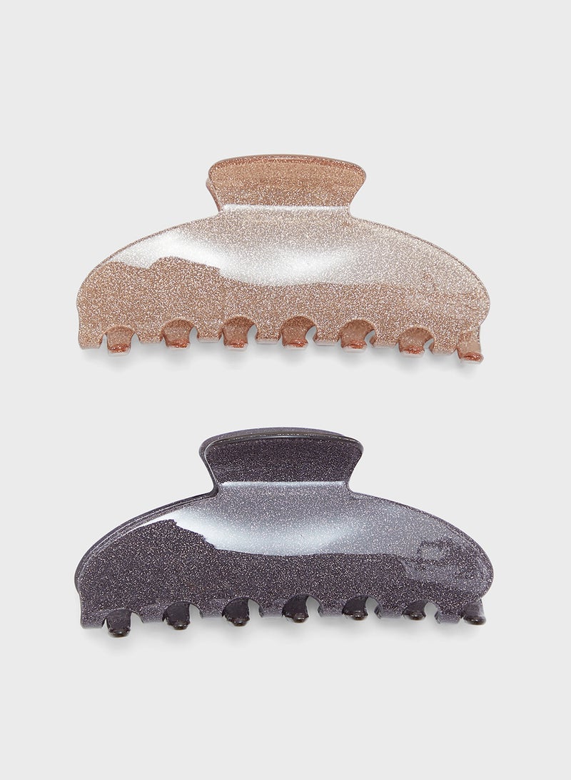 ELLA 2 Pack Metallc Claw Clip - Image 1