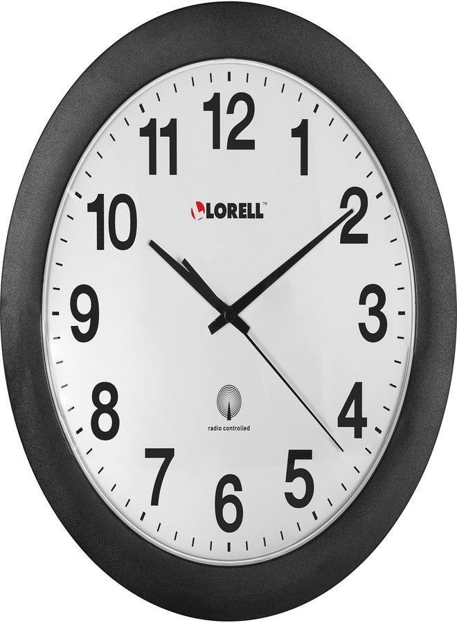 Lorell 12" Radio Controlled Wall Clock - Image 1