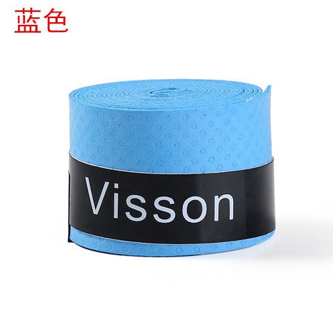 Generic Sweat Belt Feather Racket Racquet Plane Badminton Racket Hand Glue Frosted Non-slip Badminton Hand Glue Sweat Belt Blue