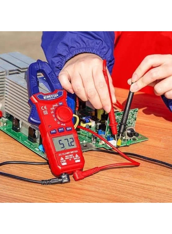 امتوب جهاز قياس التيار المتردد الرقمي من EMTOP – دقة عالية وأداء موثوق، مثالية للكهربائيين والفنيين مع وظائف متعددة ودقة احترافية  - Image 3