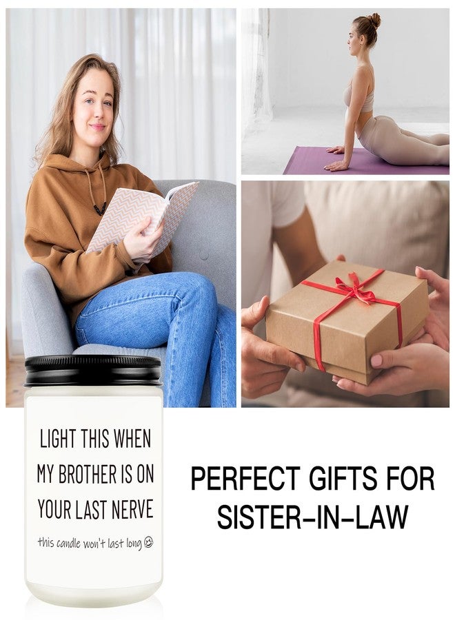 Hakumata Sister in Law Gifts, Mothers Day Gifts for Sister in Law Woman, Birthday Gift, Wedding Gift, Future Sister-in-Law Wedding Presents Ideas Unique Lavender Candle - Image 2