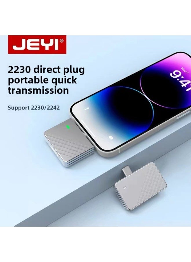 Generic - Jiayi 2230 Solid State Drive Box M2 In-line 2242 Mobile Short Hard Drive Set Android Apple Mobile Phone Expansion-Color:Linglong 2242|nvme Protocol 10g Transmission Only Supports 2242 Size Hard Drives - Image 1
