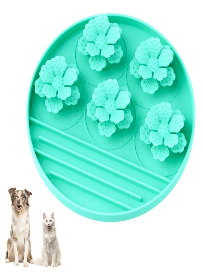 AWINNER Slow Feeder Dog Bowl Make Mealtime Fun and Healthy with - Reduce Overeating and Aid Digestion Cat Lick Mat (Cyan) - Image 1
