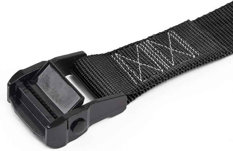 PowerTye Special Edition Lashing Straps – 1.5in x 4ft Black Cam Buckle Continuous Loop Strap (no Hooks), Made in USA Motorcycle, ATV, Cargo, Coolers and RV Battery – 300 lb W.L.L., Black (2-Pack) - Image 3