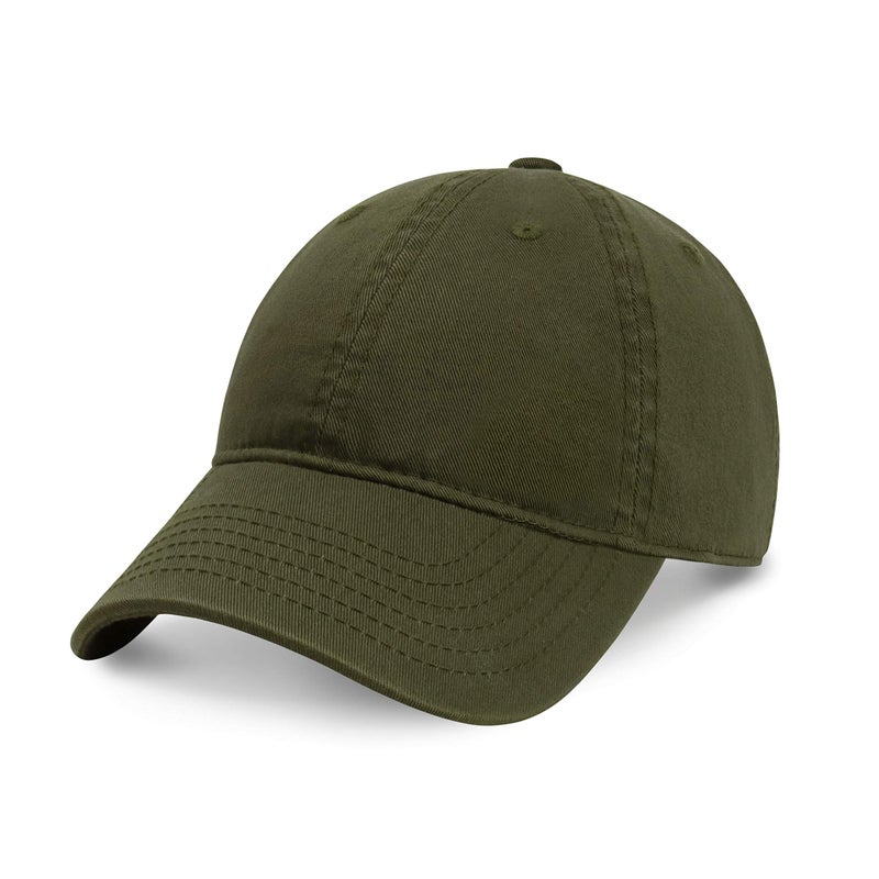 CHOK.LIDS Everyday Premium Dad Hat Unisex Cotton Baseball Cap for Men and Women Adjustable Lightweight Polo Style Curved Brim (Army Green) - Image 1