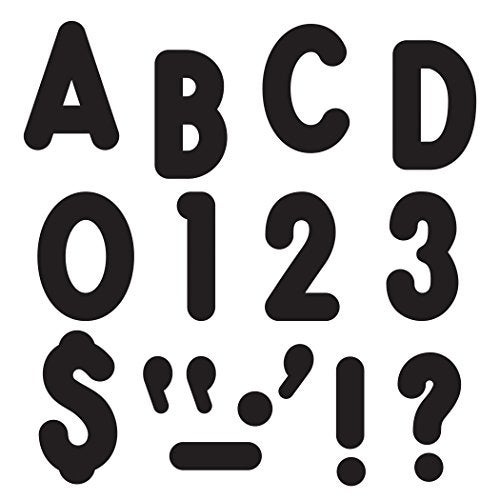 Trend Enterprises TREND Black 7-Inch Billboard Uppercase (EN/SP) Ready Letters, Bulletin Board Decor, 7-Inch, 105 Pieces - Image 1