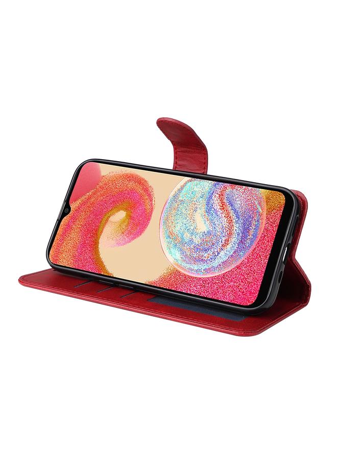 اس-توب جراب لهاتف Samsung Galaxy A04e مصنوع من جلد العجل الكلاسيكي بتصميم قابل للطي - Image 5