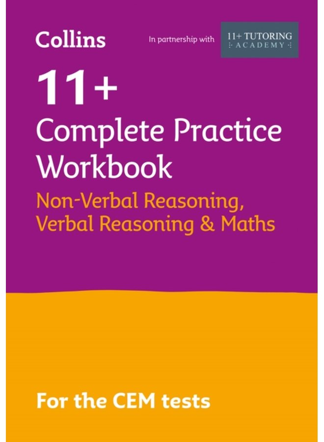 11 Verbal Reasoning Non Verbal Reasoning Maths Complete Practice Workbook For the 2024 Cem Tests - Paperback