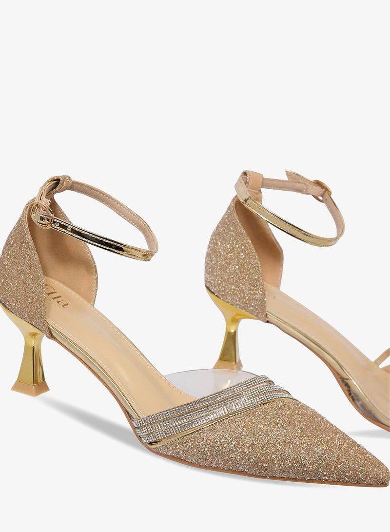 Ella Limited Edition Pointed Toe Pumps With Mid Heel - Image 4