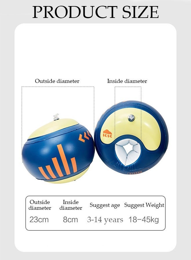 DUNISO Arm Float for Kids, Inflatable Floating Sleeve Swim Arm Band, Lightweight Swimming Wings Pool Float Vests Sleeves for Children Learn to Swim Training Equipment - Image 2