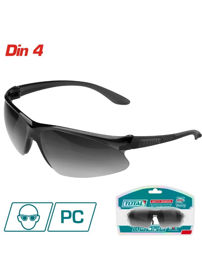 توتال نظارة سيفتي سوداء درجة حمايه 8  من توتال TSP305