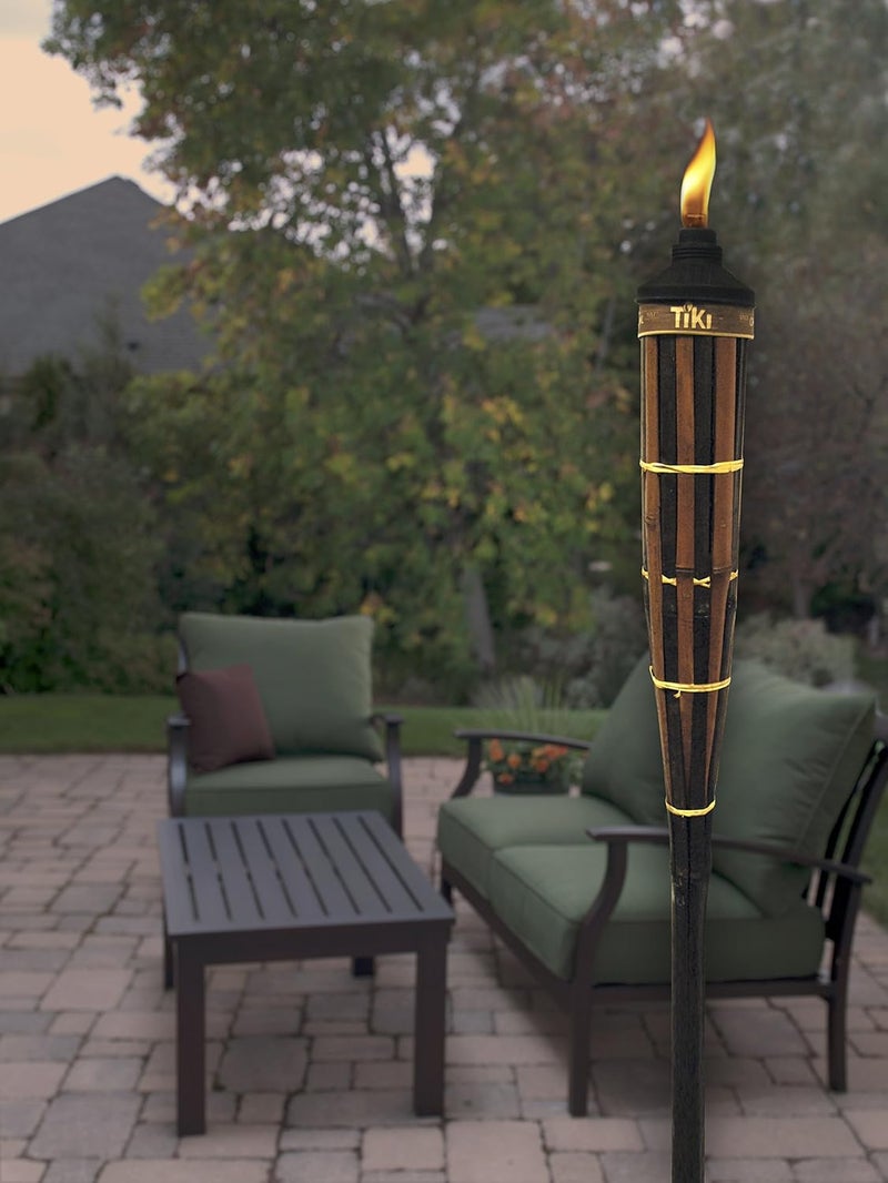 TIKI Royal Polynesian Bamboo Torch - 60-Inch Height with Refillable Canister - Image 3