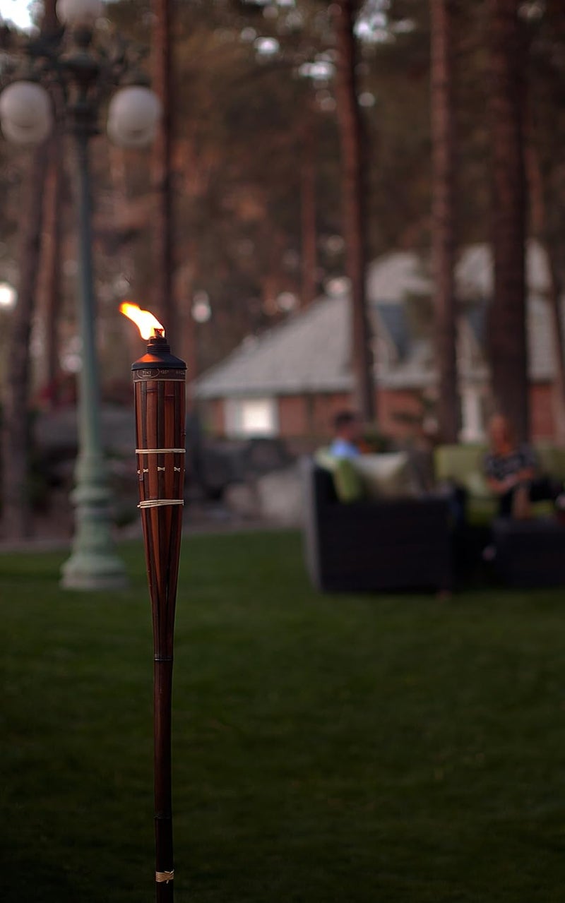 TIKI Royal Polynesian Bamboo Torch - 60-Inch Height with Refillable Canister - Image 2