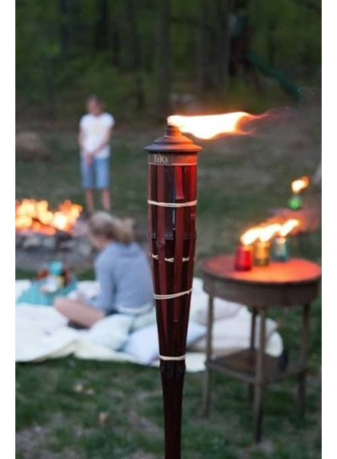 TIKI Royal Polynesian Bamboo Torch - 60-Inch Height with Refillable Canister - Image 4