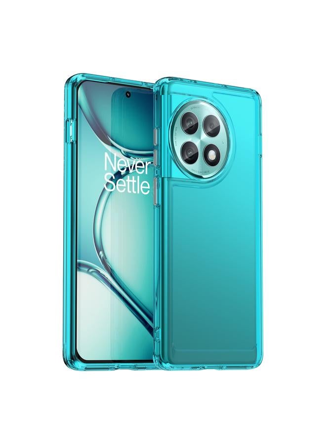 Zaboon For OnePlus Ace 2 Pro Candy Series TPU Phone Case(Transparent Blue) 