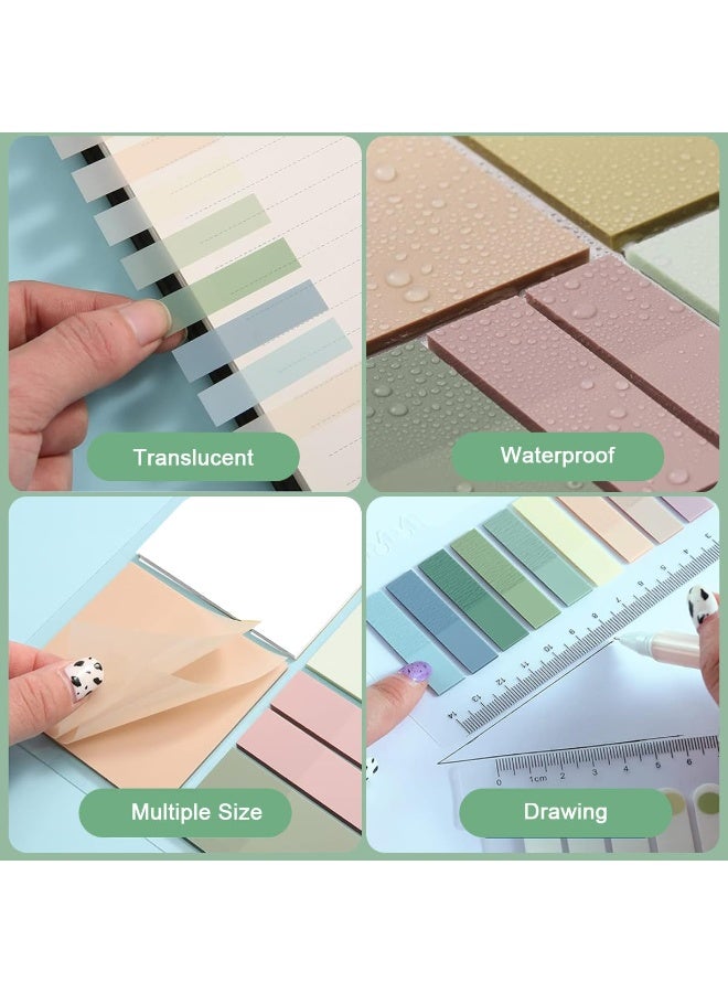 هاسذيب هاستيب® 700 ورقة ملاحظات لاصقة شفافة، وسادات ملاحظات بلاستيكية شفافة ملونة، مقاومة للماء من البولي إيثيلين تيرفثالات، قاعدة زيتية، مناسبة للقلم، ذاتية اللصق، قابلة للإزالة، للمدرسة والمكتب والمنزل والمهام التنظيمية - Image 5